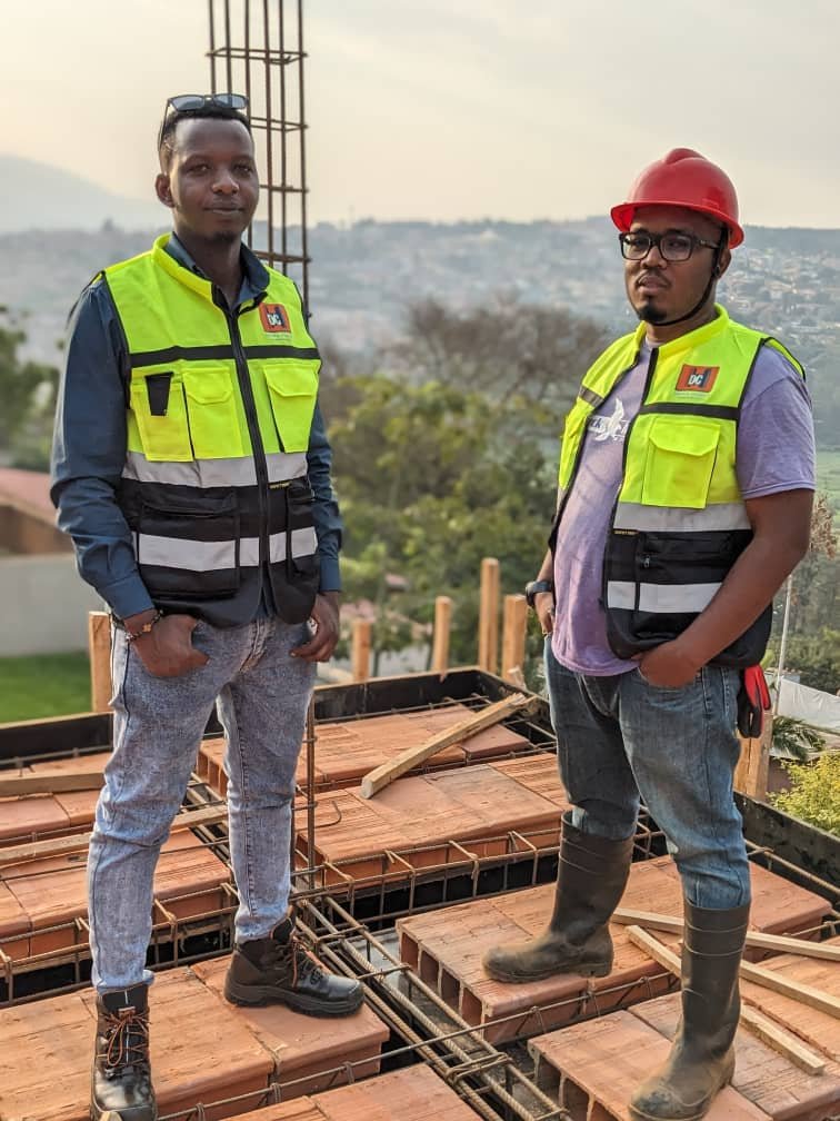 The HDCG crew on a Kigali construction site